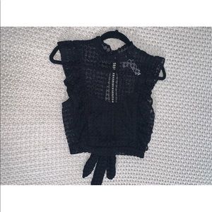 black crop top
